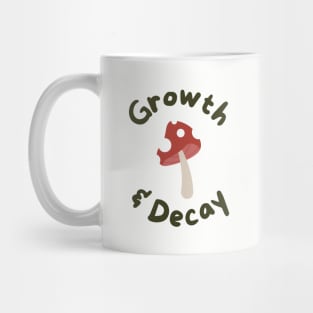 Growth and Decay - Mushroom - Green and Red Mug